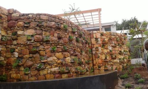 Follower pocket in stone cladding